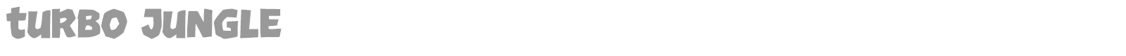 Turbo Jungle font preview